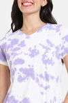 Zivame Dreamverse Knit Cotton Shorts Set - Pink Lavender — thumbnail 5